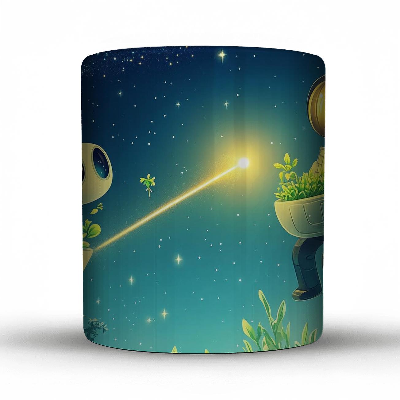 Wall E And Eve Comet Garden Patrol Disney Inspired custom printed mugs