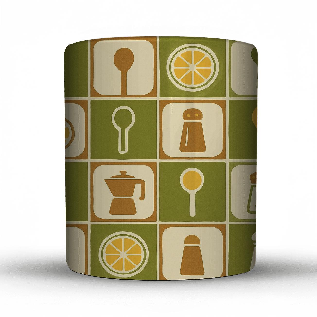 Avocado Kitchen Grid custom printed mugs