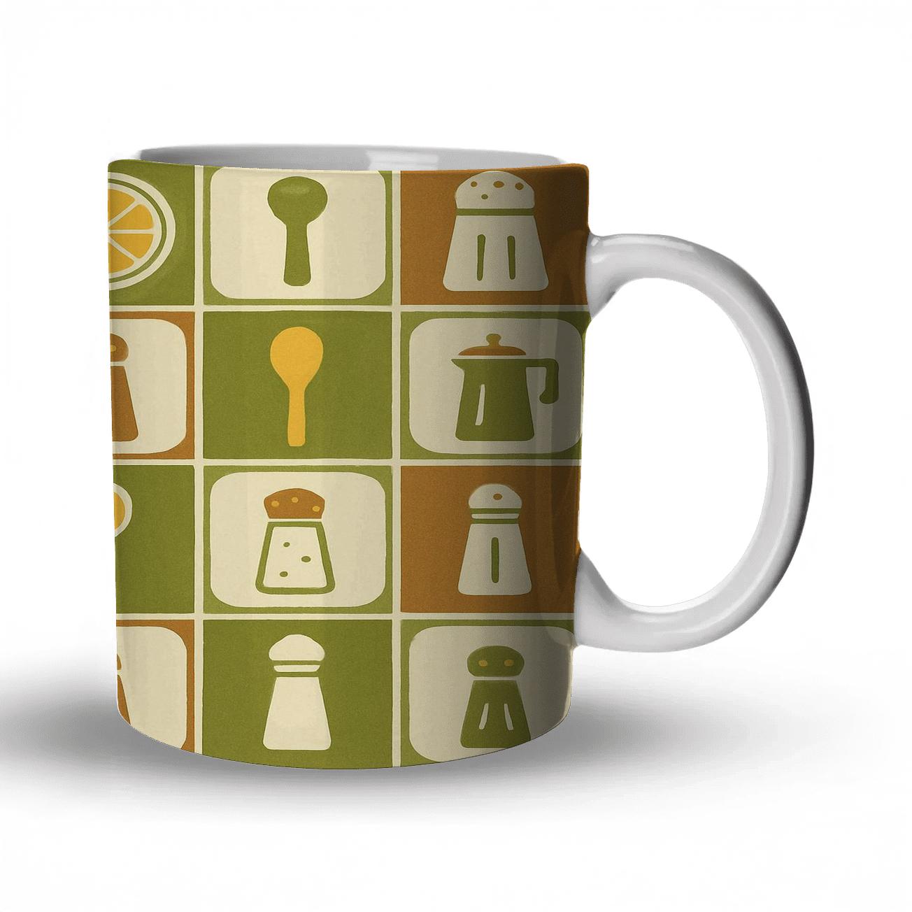 Avocado Kitchen Grid custom printed mugs