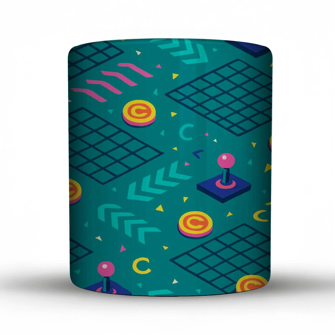 Mall Arcade Grid Rally novelty coffee mugs