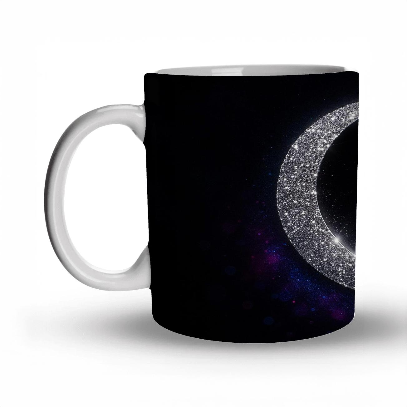 Velvet Disco Glitter Eclipse custom printed mugs