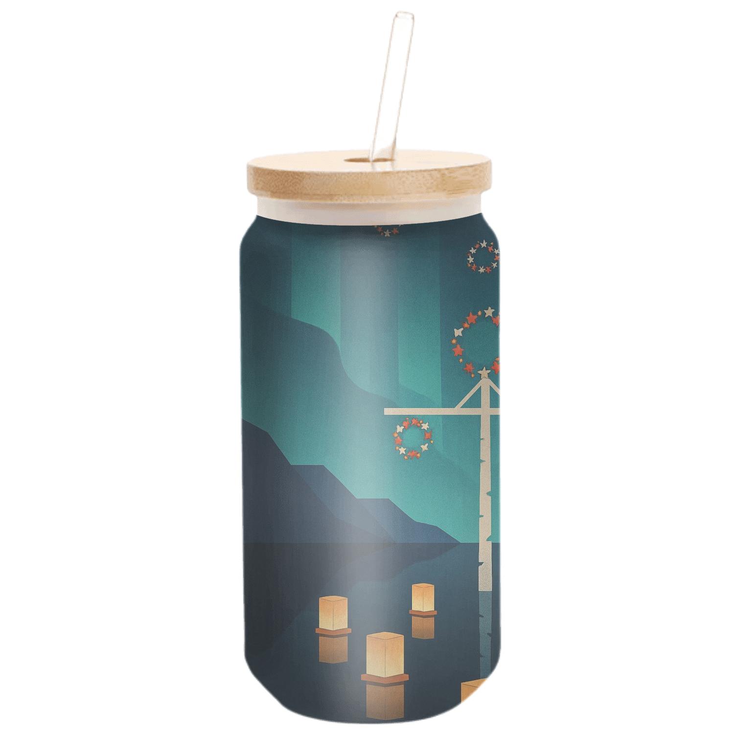 Aurora Lantern Pact Arctic Midsummer Meets Obon artisan blown glass drinkware