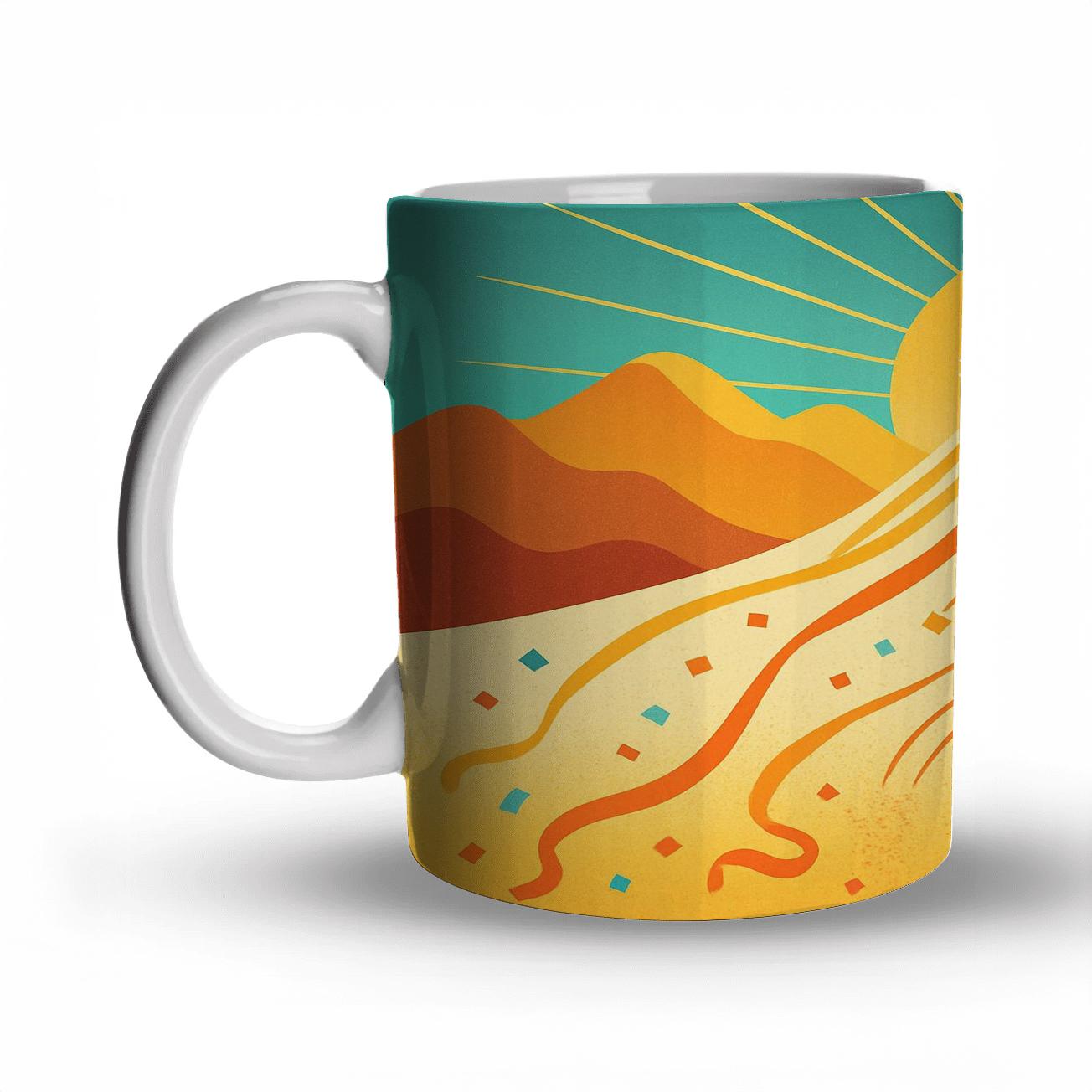 Solar Thread Weaving Carnival travel mugs with handles
