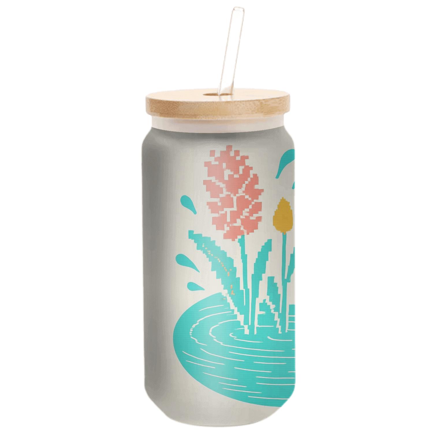 Glitch Blossom Sky Nowruz Meets Songkran glassware drinkware