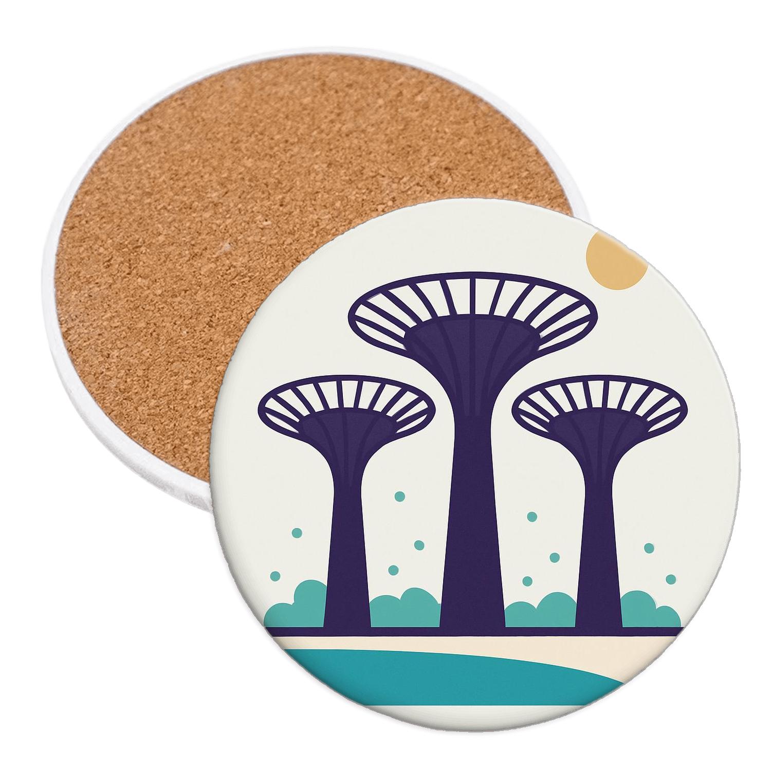 Gardens By The Bay Singapore absorbent drink coasters
