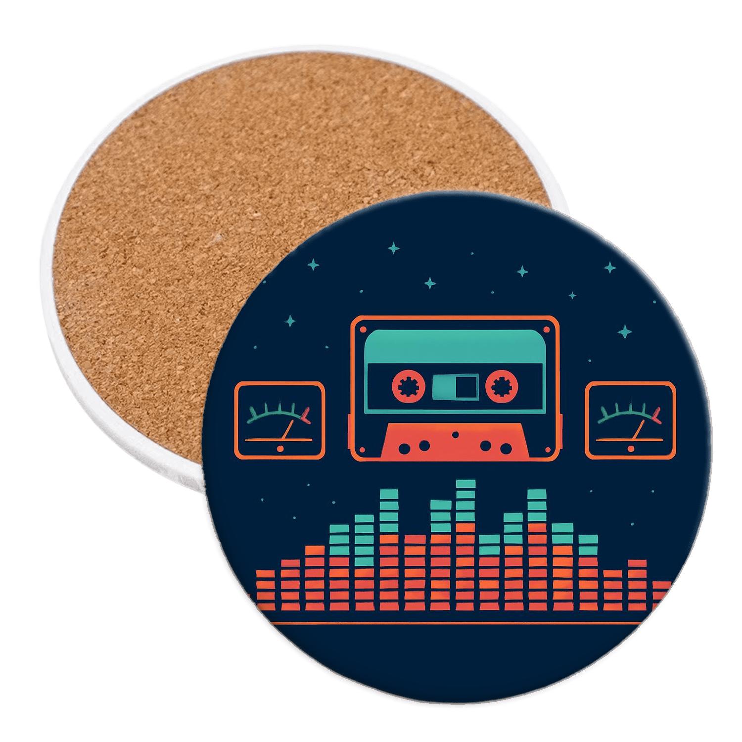 Cassette Deck Night Drive stone coaster collections