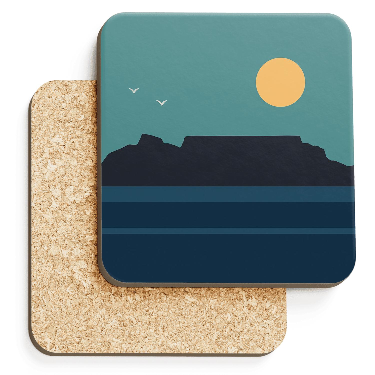 Table Mountain Cape Town South Africa custom engraved coasters