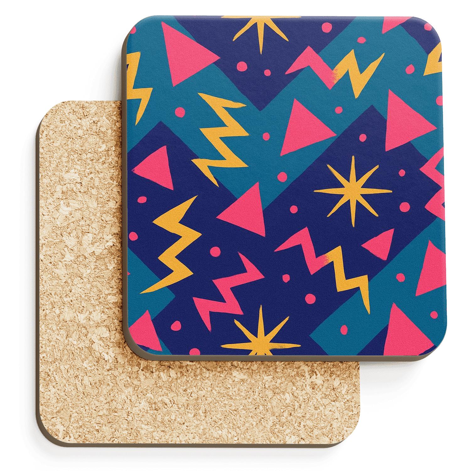 Arcade Carpet Geometry absorbent drink coasters