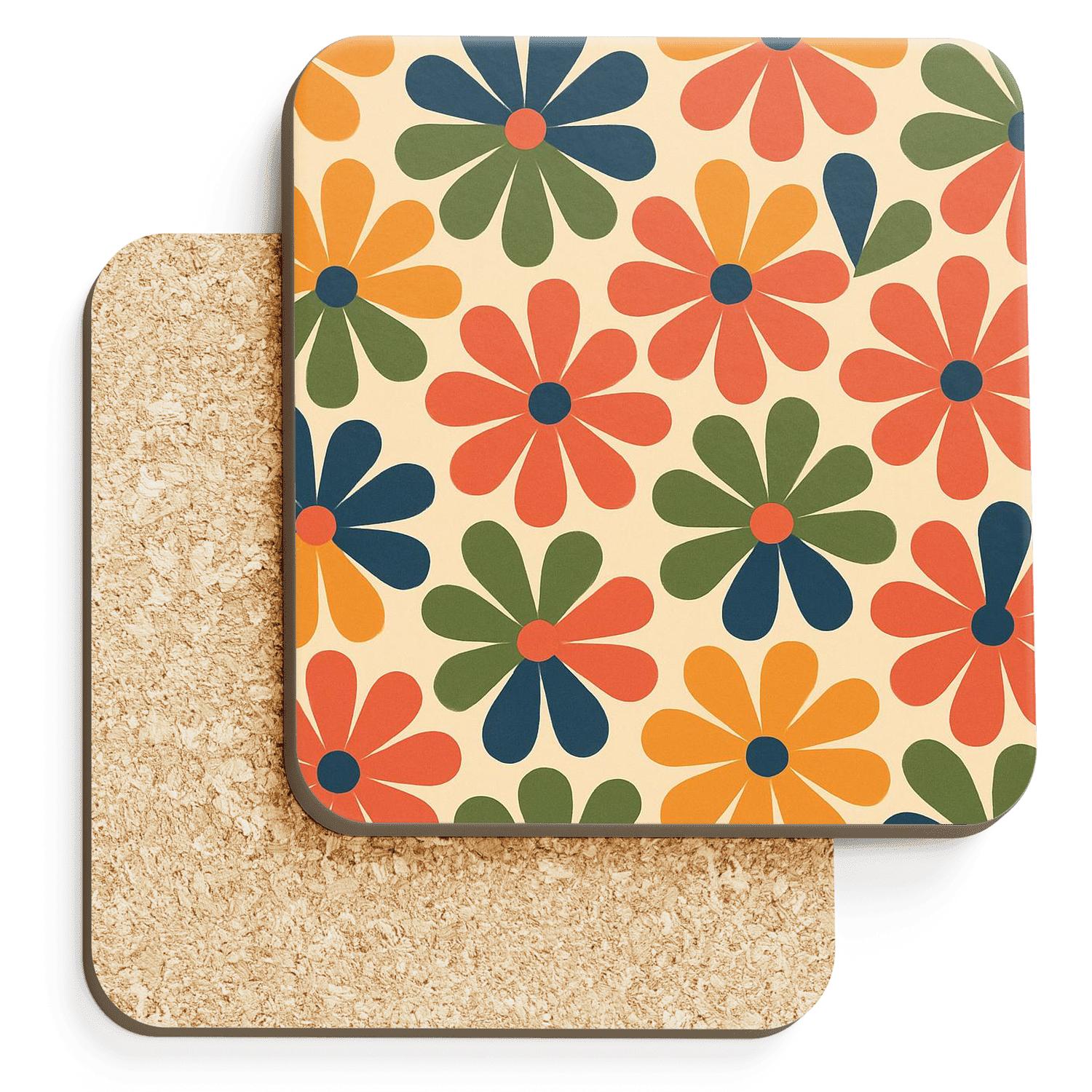 Solar Flare Petal Fans stone coaster collections