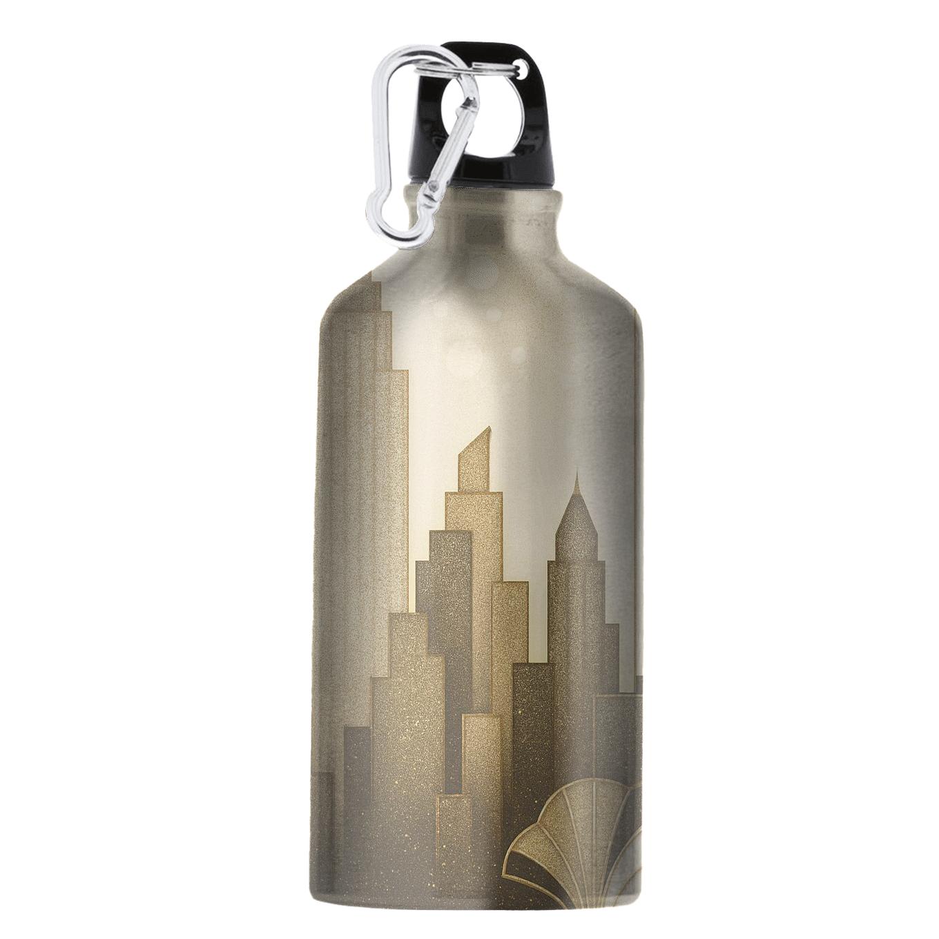 Champagne Art Deco Glitter Skyline premium sports bottles
