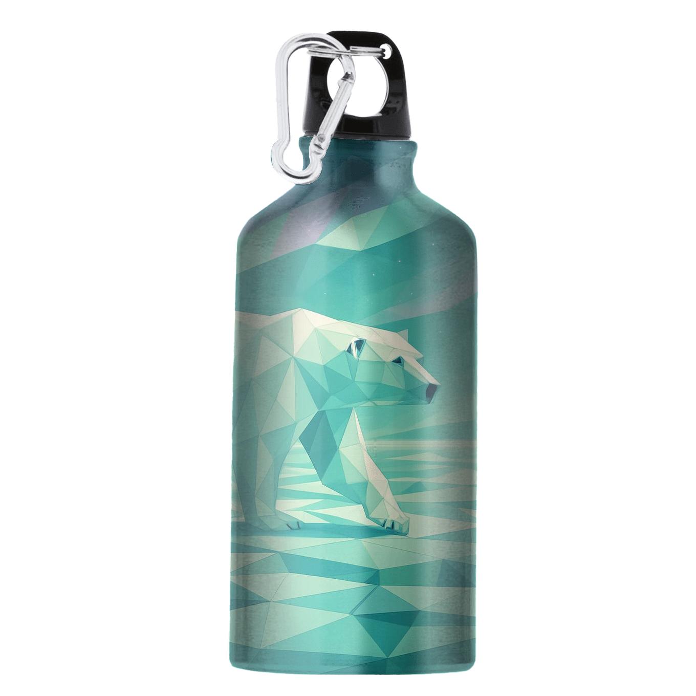 Aurora Glacier Polar Bear Mosaic personalized sports bottles