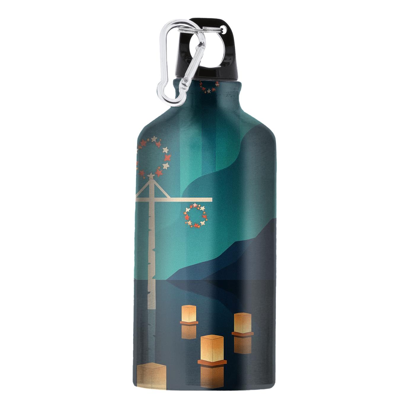 Aurora Lantern Pact Arctic Midsummer Meets Obon insulated sports bottles