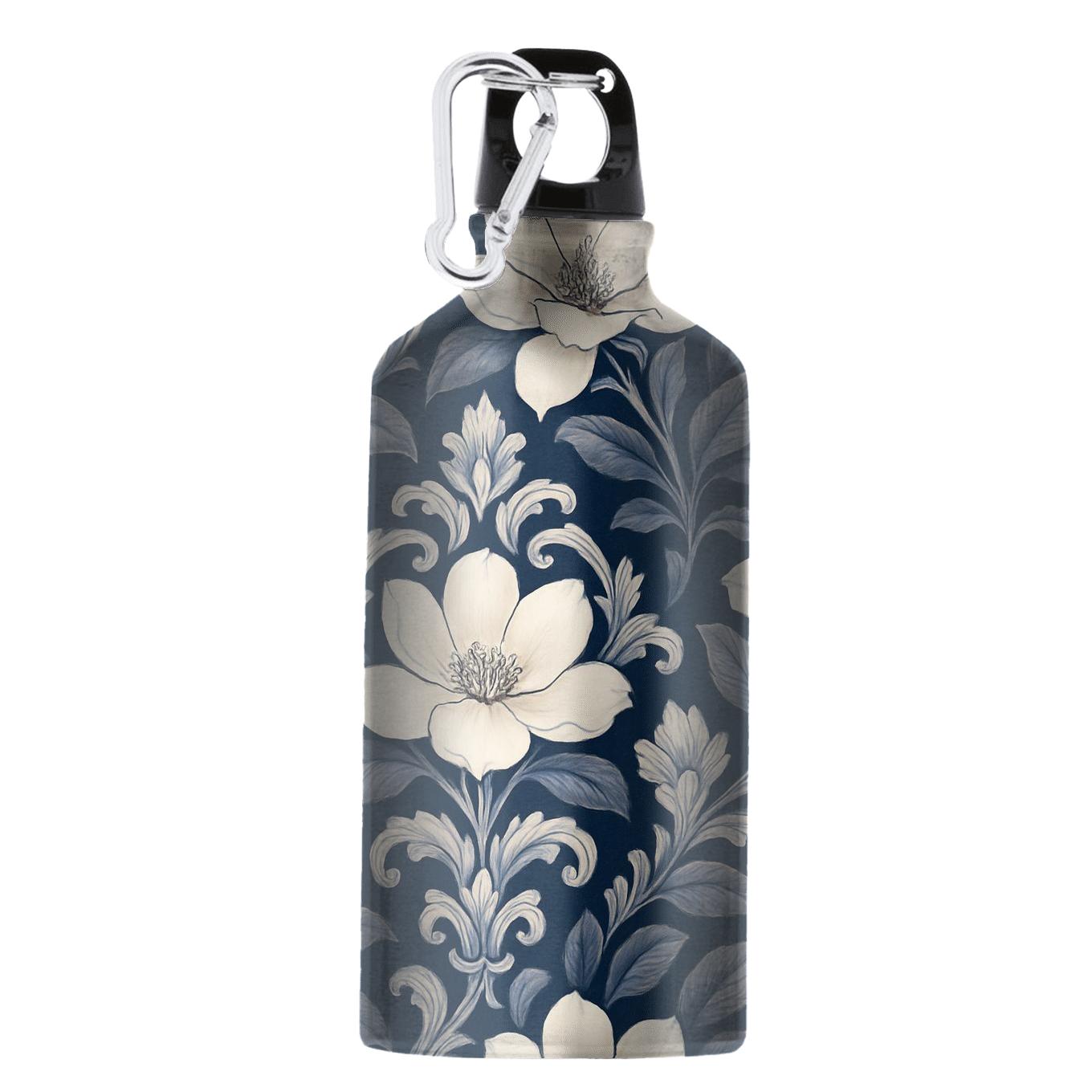 Moonlit Magnolia Damask stylish sports bottles