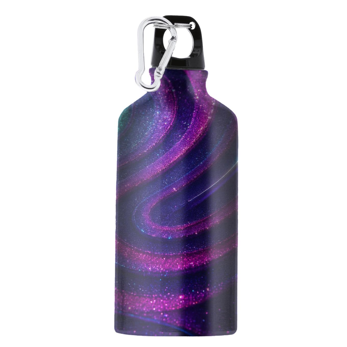 Neon Prism Glitter Ripple personalized sports bottles