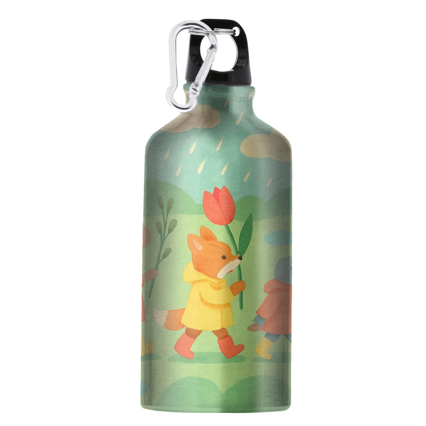 Spring Rainy Day Meadow Parade premium sports bottles