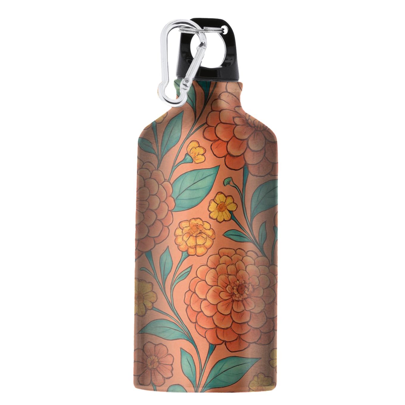 Citrus Zinnia Carnival custom sports bottles