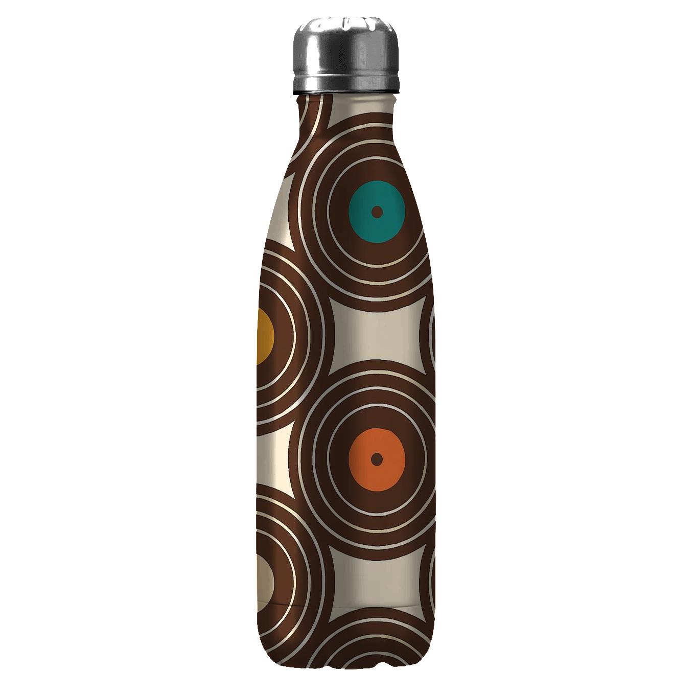Groovy Record Ripple Grid insulated water bottles