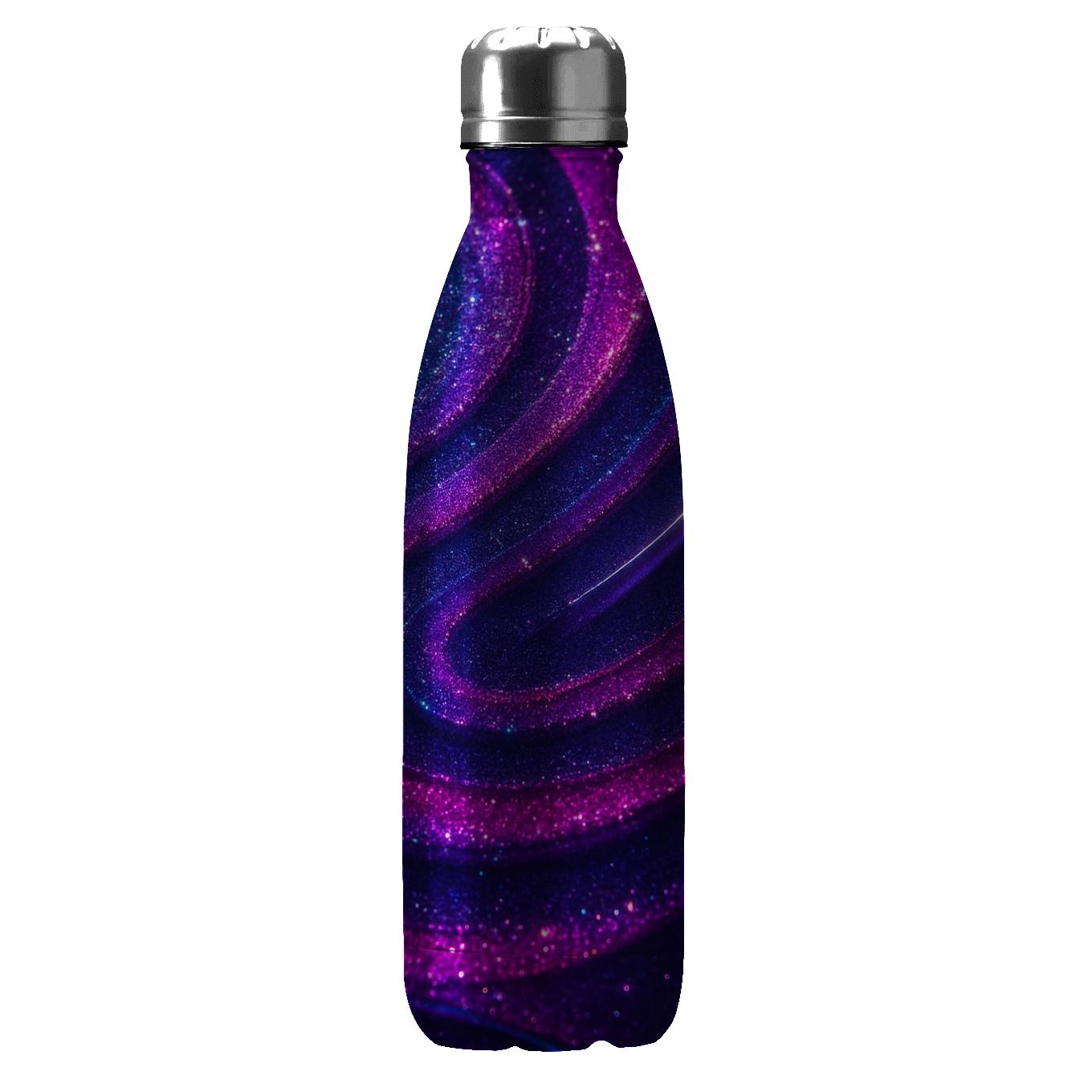 Neon Prism Glitter Ripple insulated water bottles