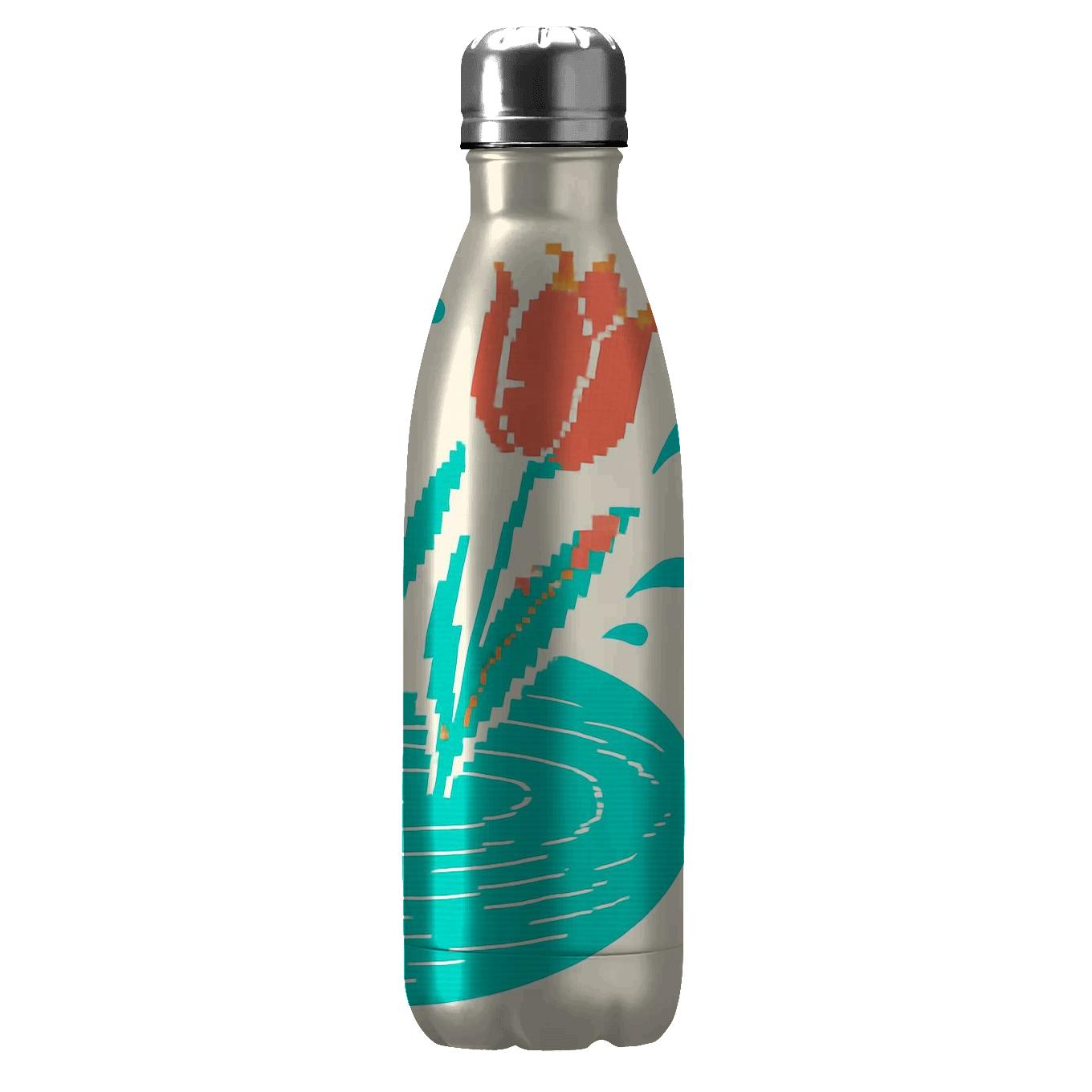 Glitch Blossom Sky Nowruz Meets Songkran insulated water bottles