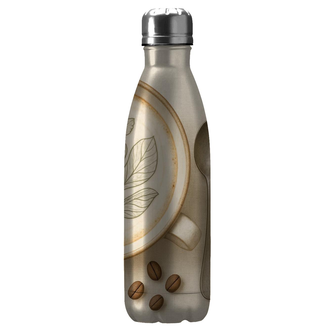 Latte Foam Botanical Study water bottles for gifts