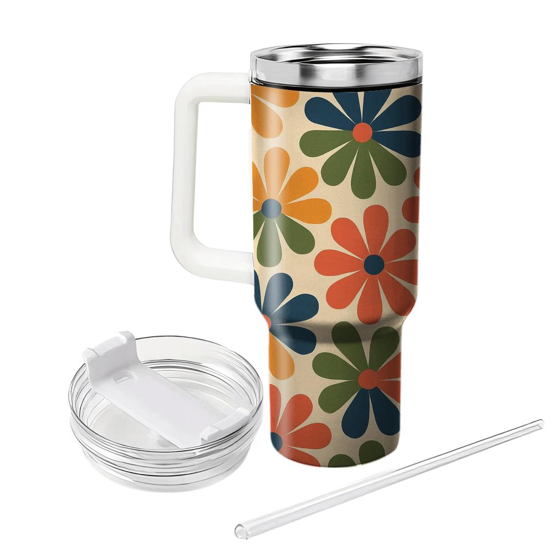 Solar Flare Petal Fans travel tumblers