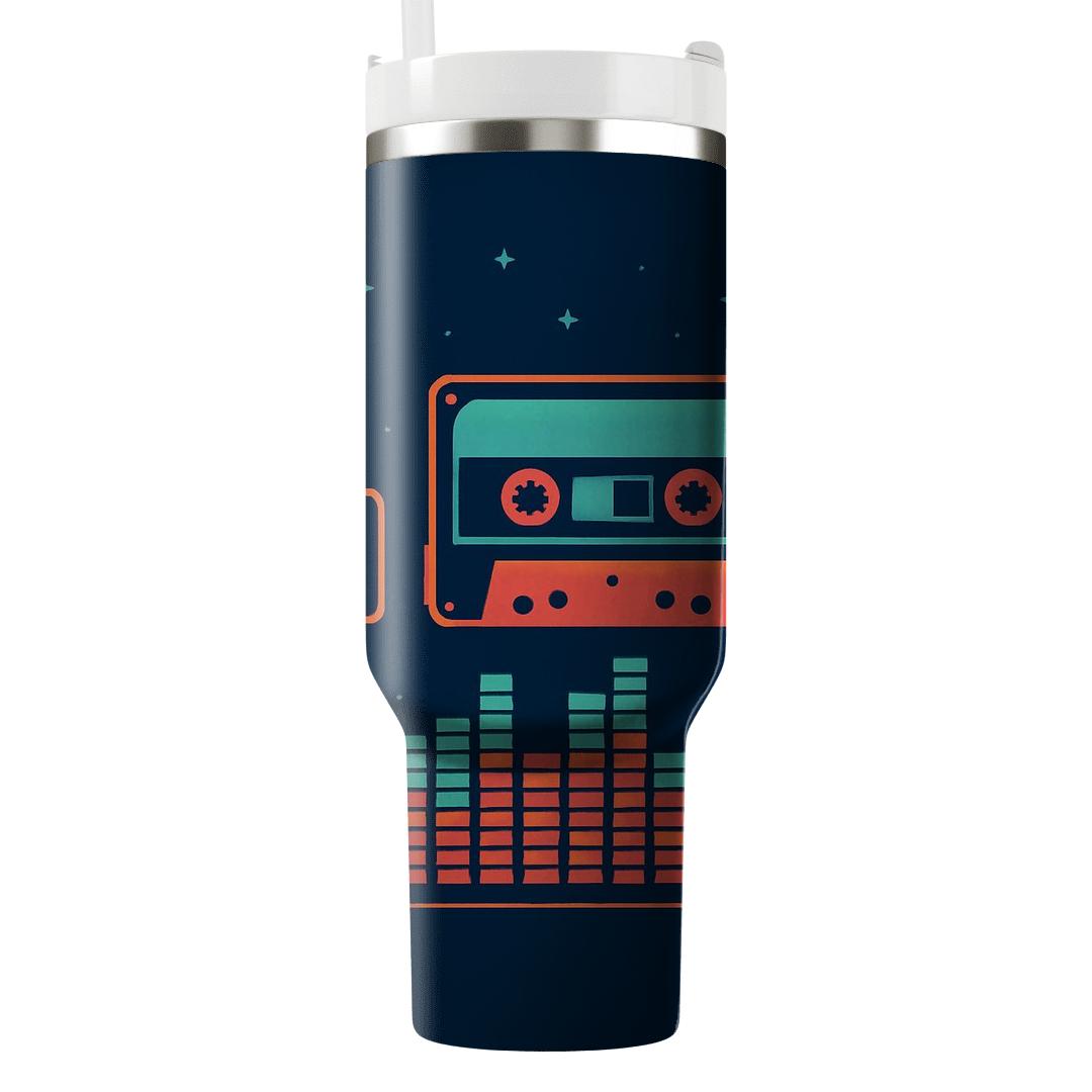 Cassette Deck Night Drive travel tumblers