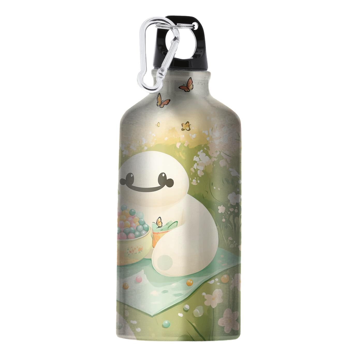 Baymax Bubble Tea Garden Picnic sports bottles with lids