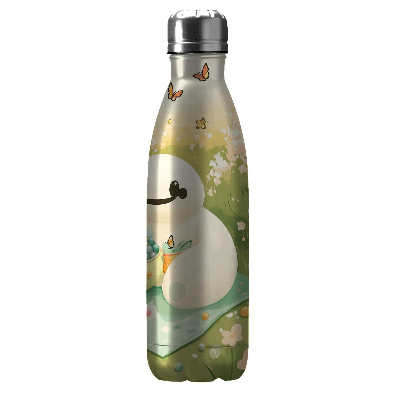 Baymax Bubble Tea Garden Picnic water bottles with lids