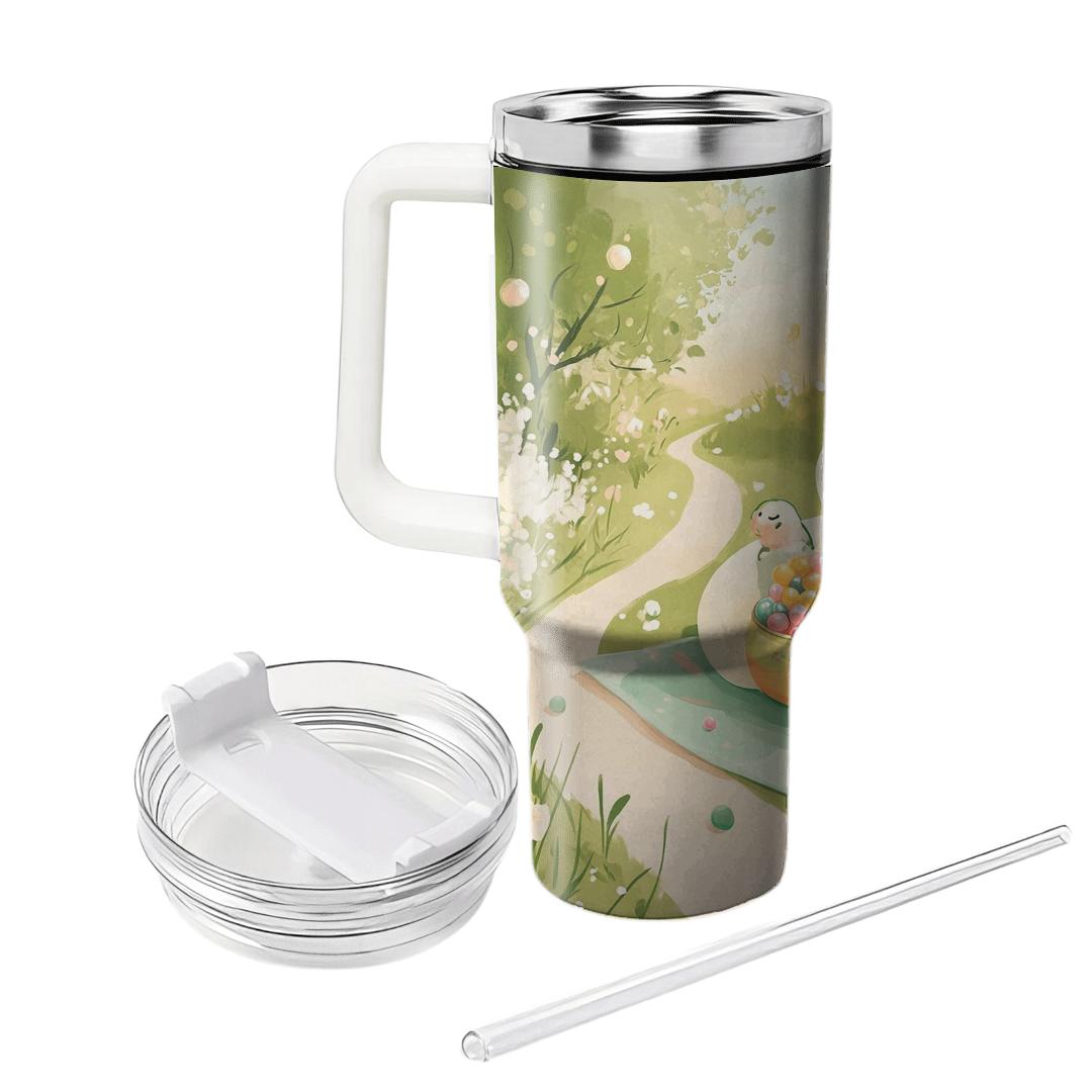 Baymax Bubble Tea Garden Picnic tumbler cups