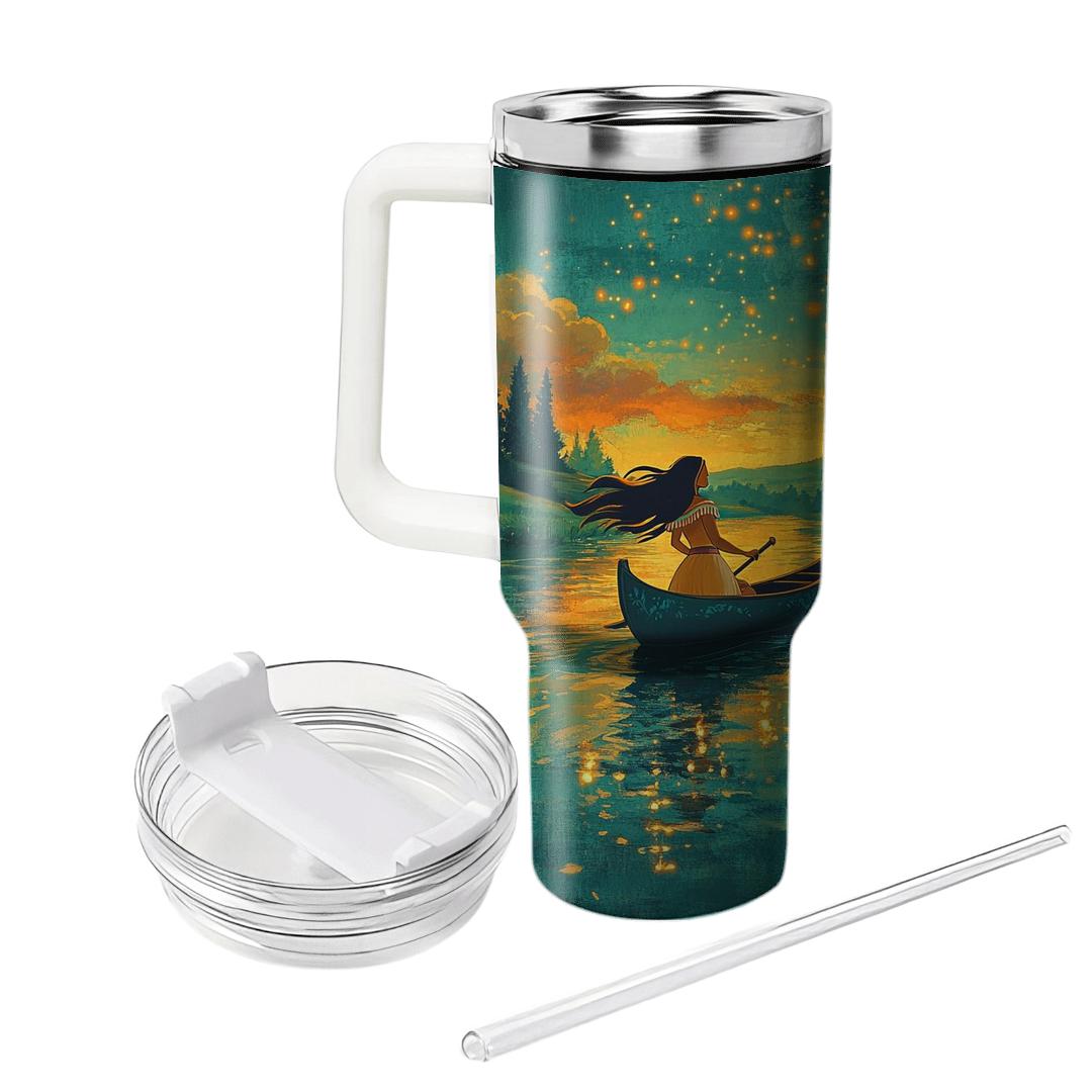 Pocahontas Riverlight Canoe Adventure custom tumblers