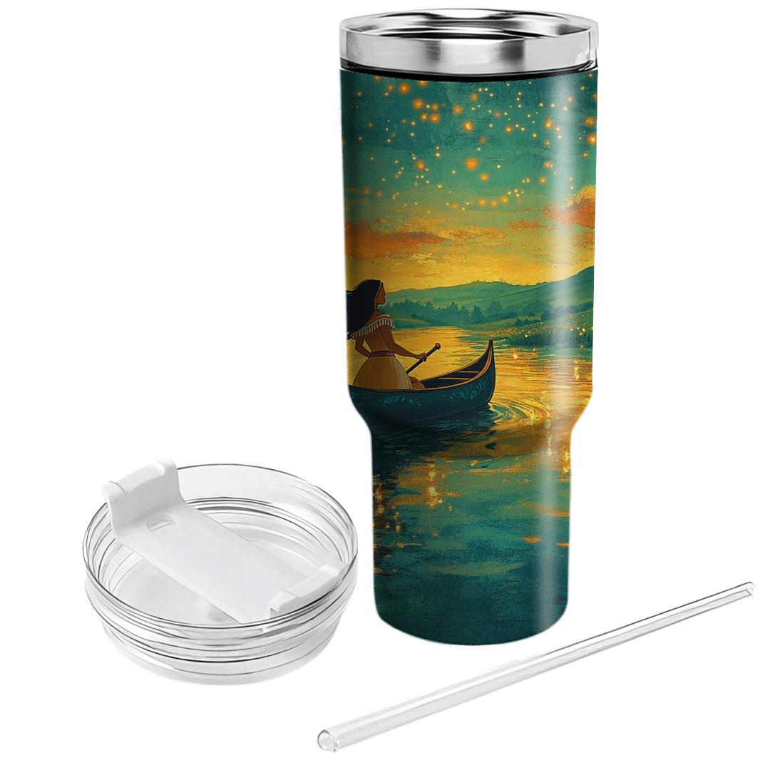 Pocahontas Riverlight Canoe Adventure custom tumblers
