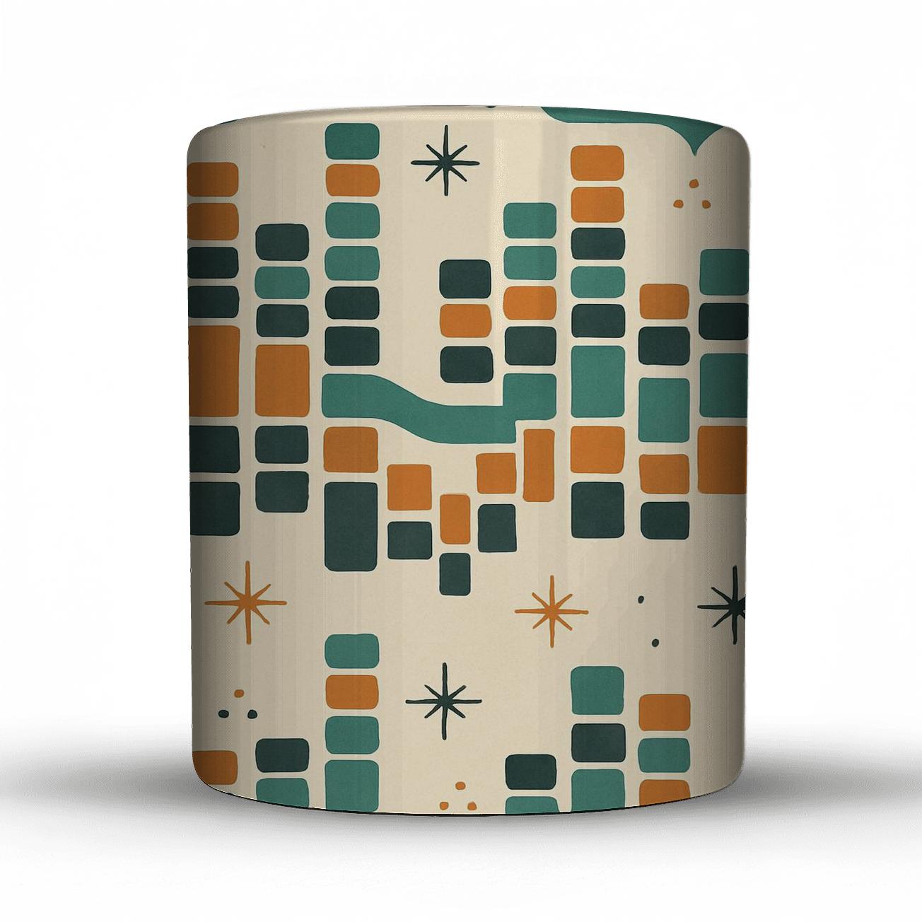 Analog Hi Fi Wave Grid personalized mugs