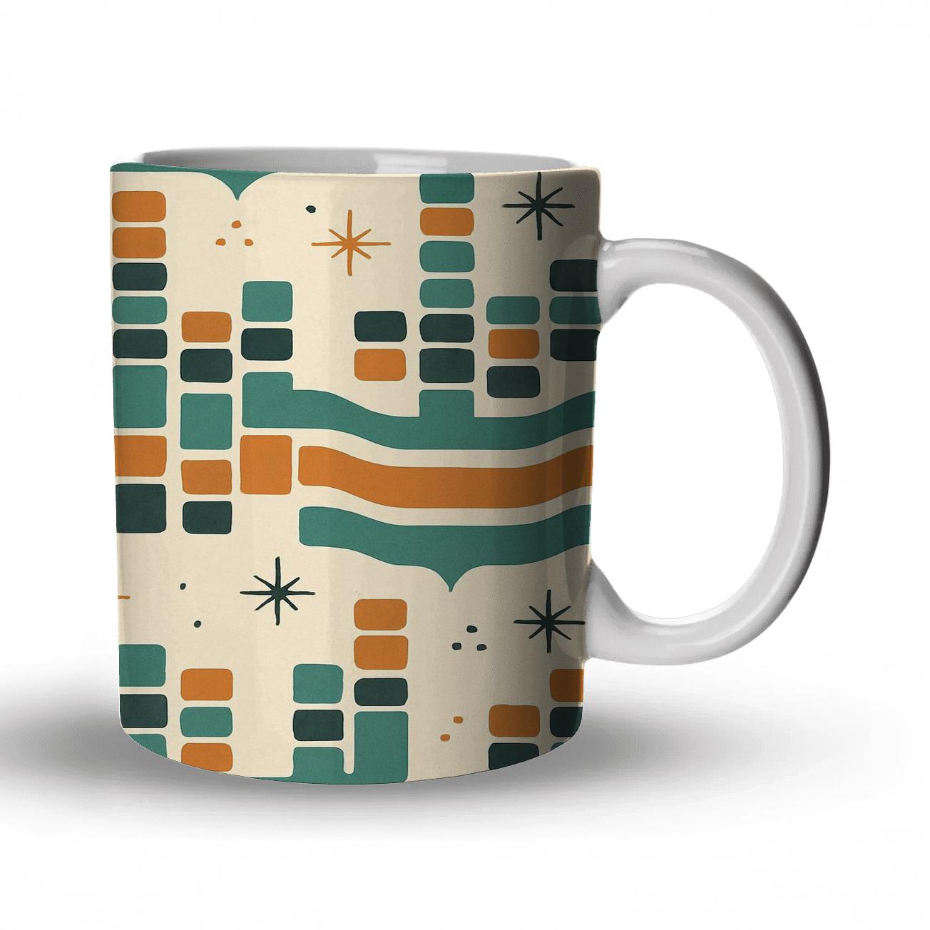 Analog Hi Fi Wave Grid personalized mugs