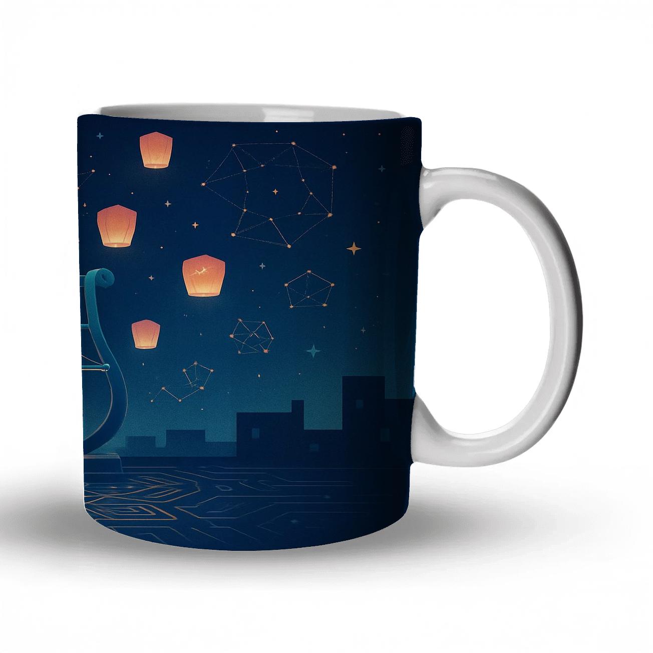 Neon Loom Of The Star Lanterns decorative mug sets