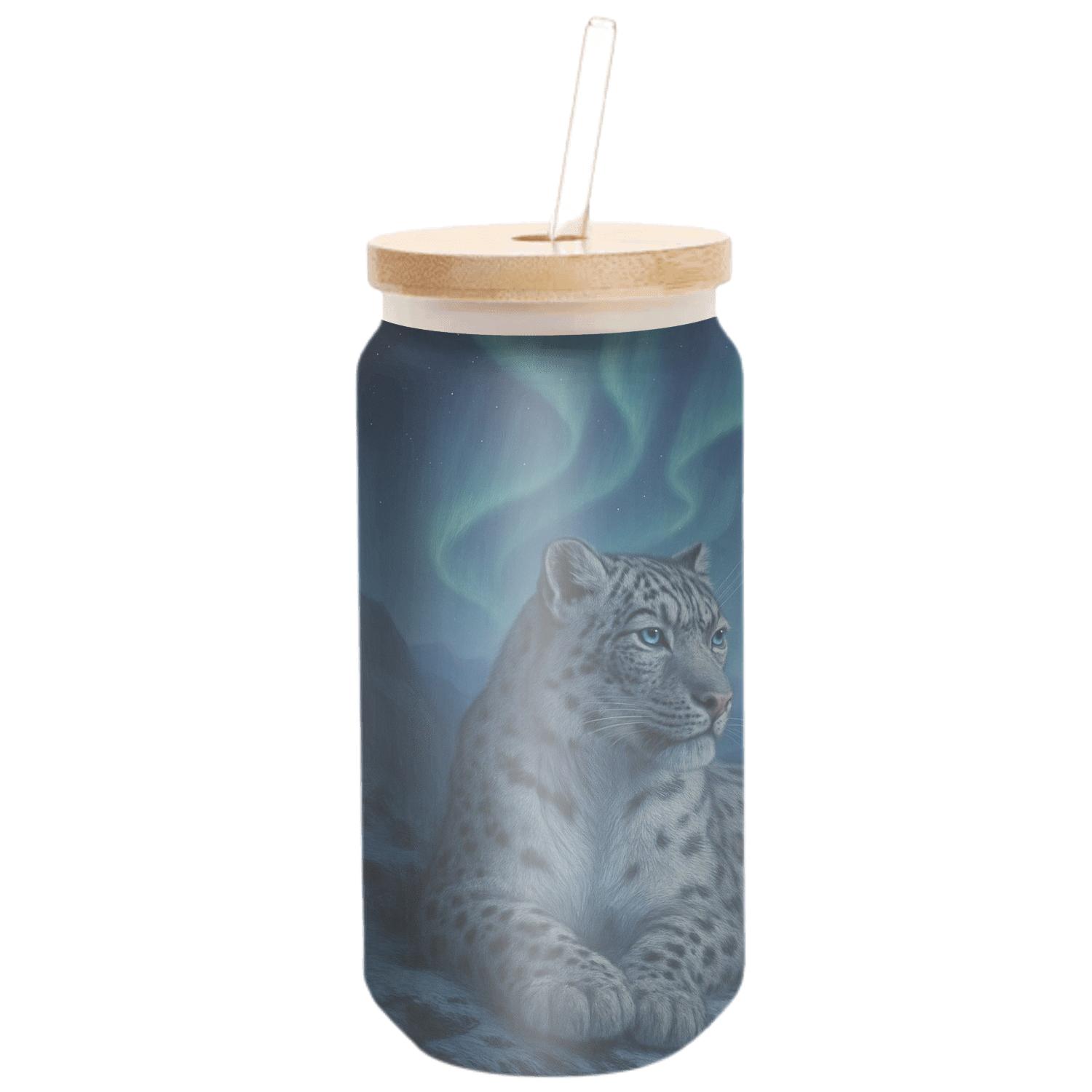 Aurora Snow Leopard Ridge textured glass