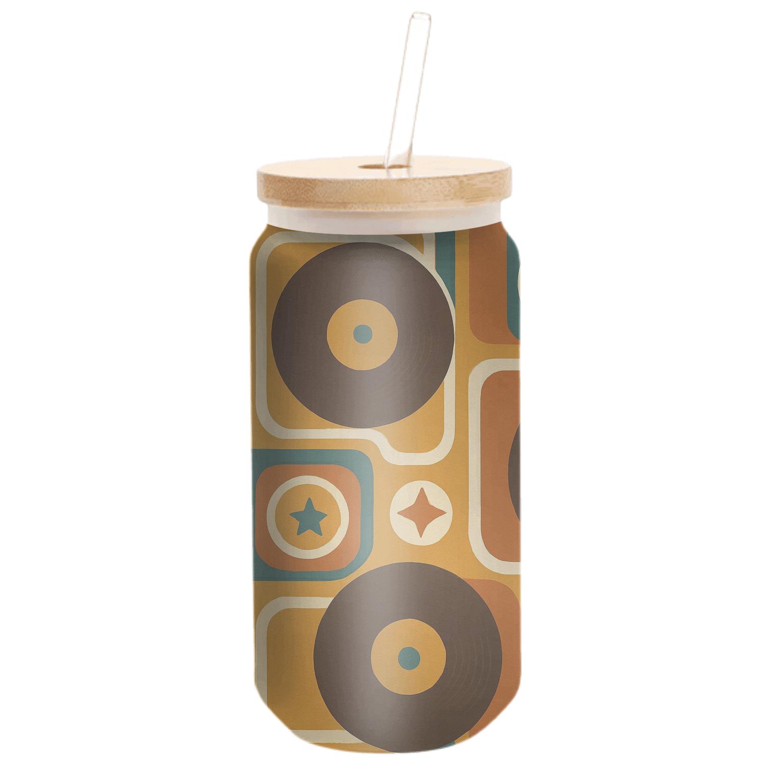 Groovy Record Crate Geometry premium crystal drinkware