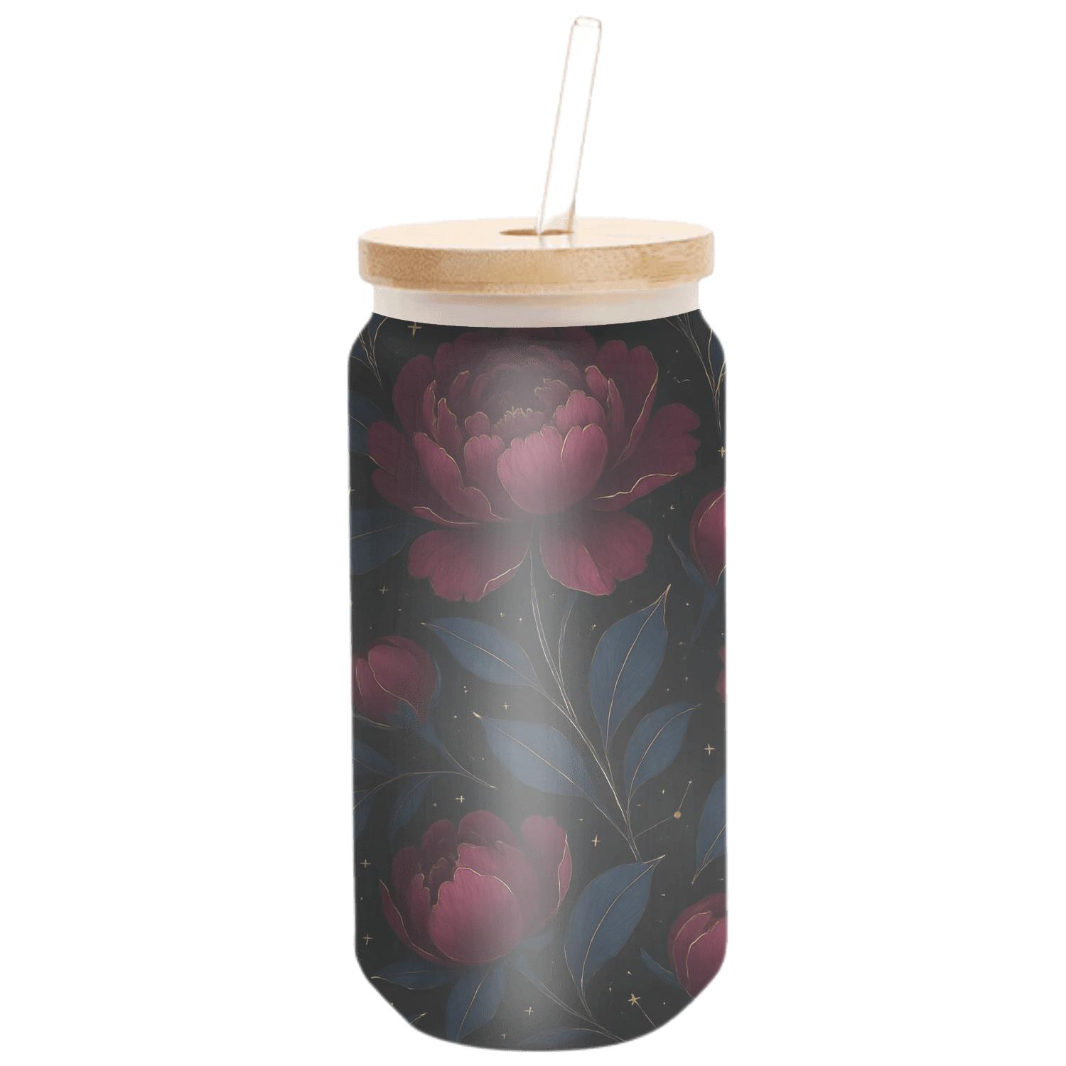 Midnight Peony Constellation glassware drinkware