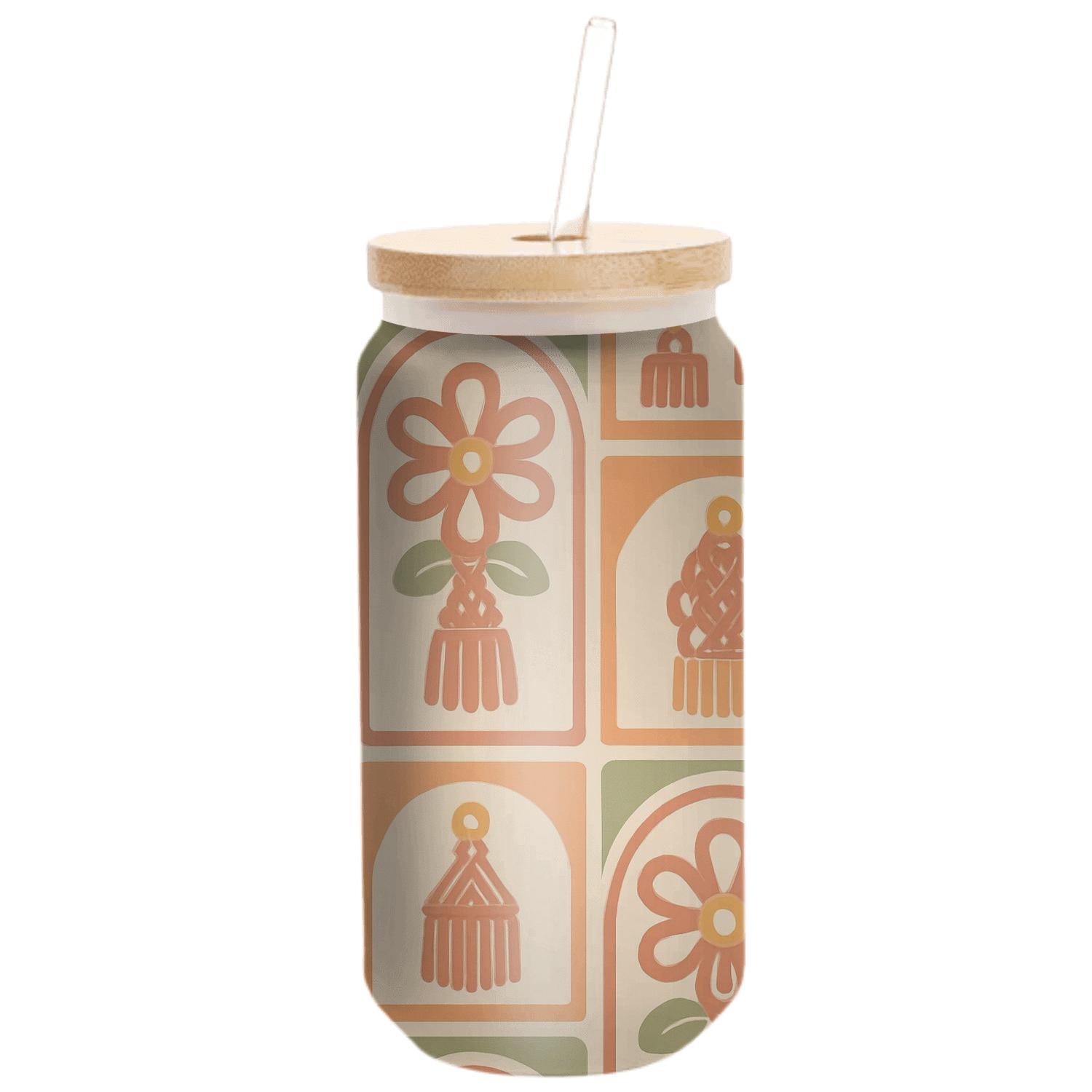 Sunroom Macrame Bloom Tiles textured glass