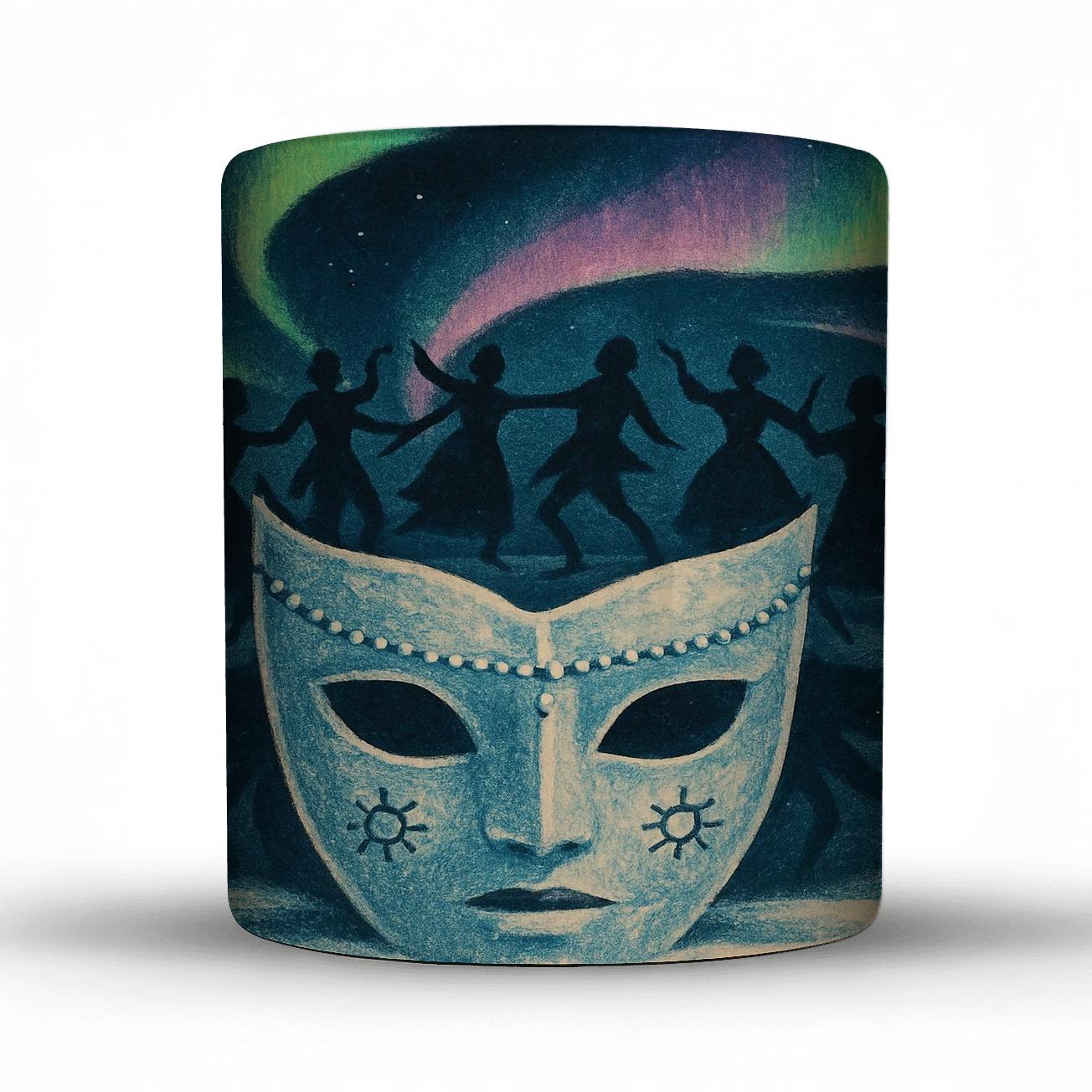 Aurora Mask Parade Of The Long Night gift mugs for occasions