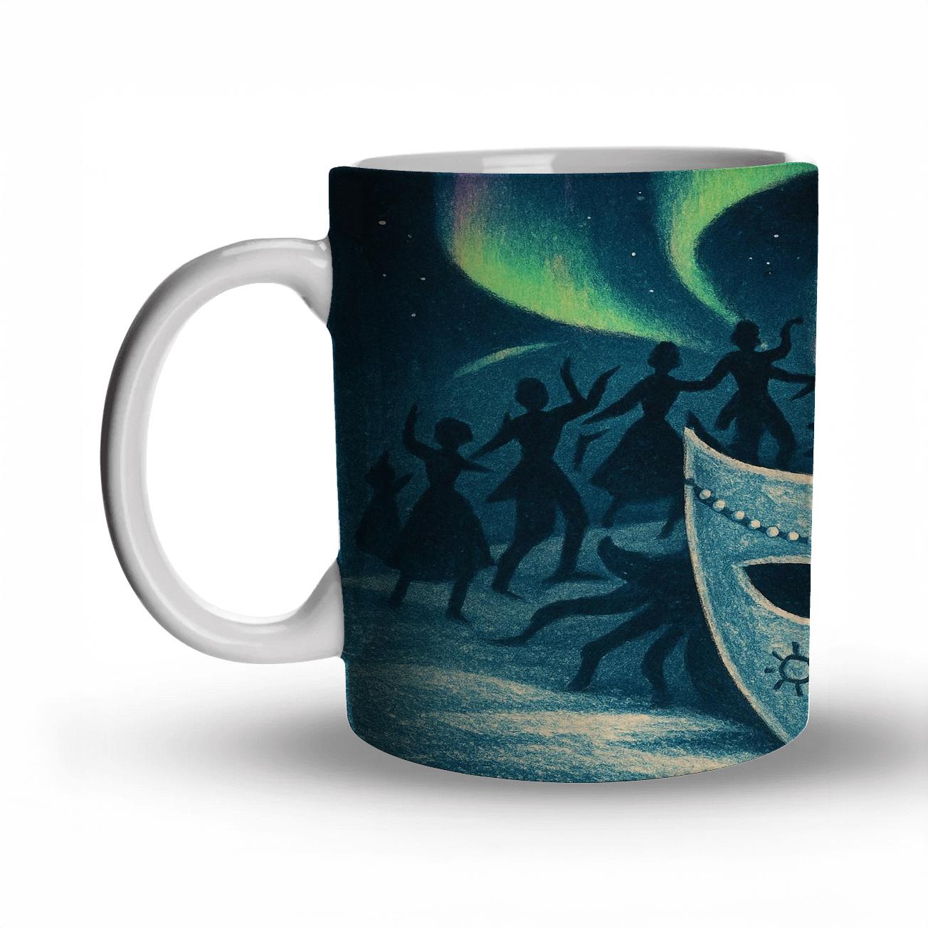 Aurora Mask Parade Of The Long Night gift mugs for occasions