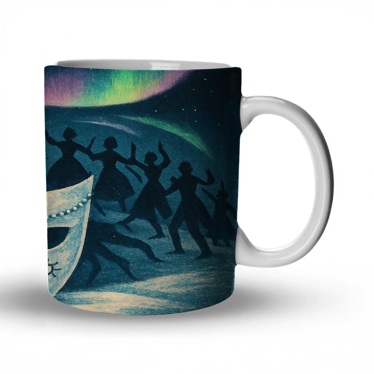 Aurora Mask Parade Of The Long Night gift mugs for occasions