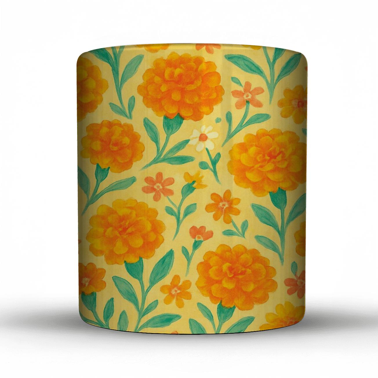 Citrus Marigold Market personalized mugs