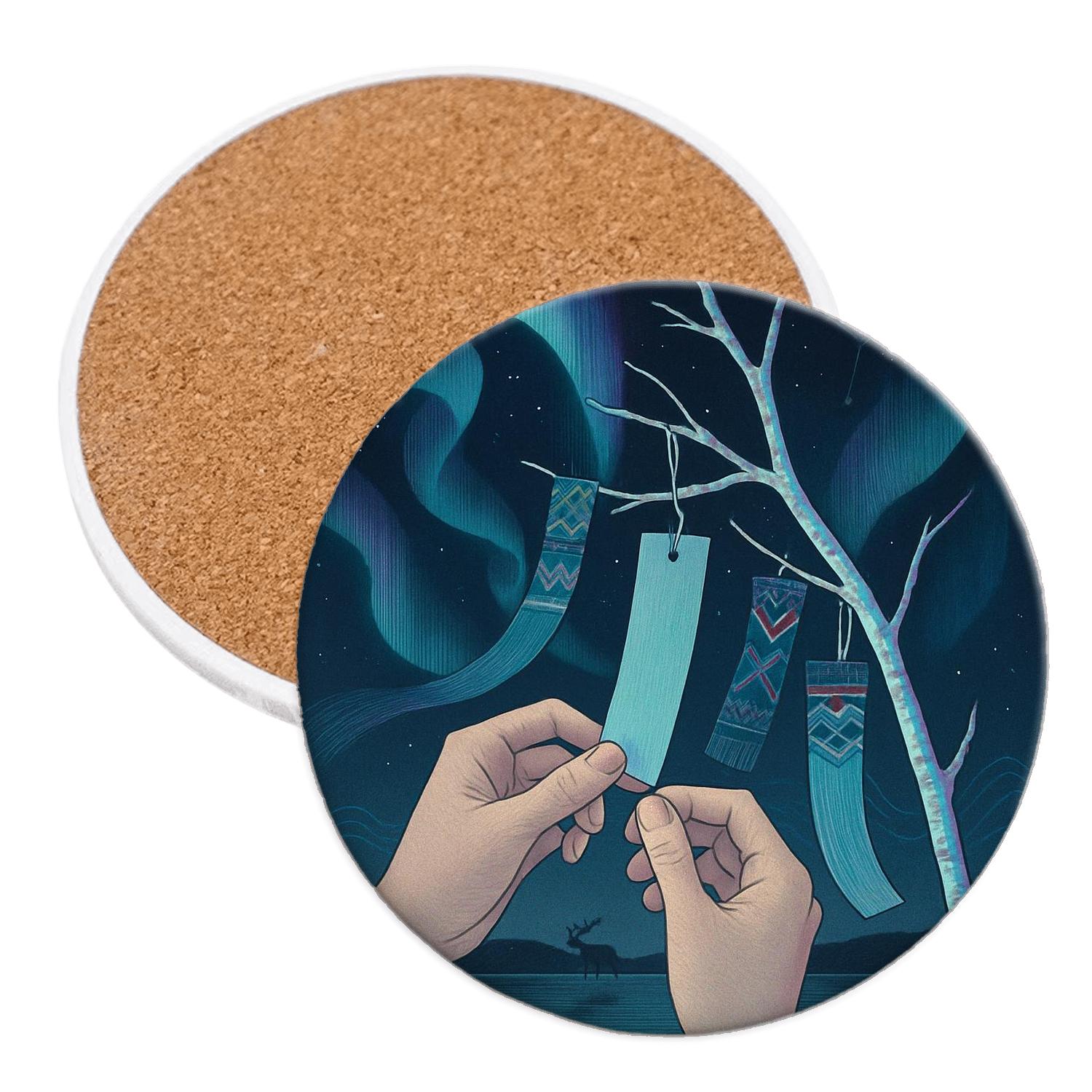 Aurora Thread Ceremony Future Tanabata Meets Sami Joik Night custom engraved coasters