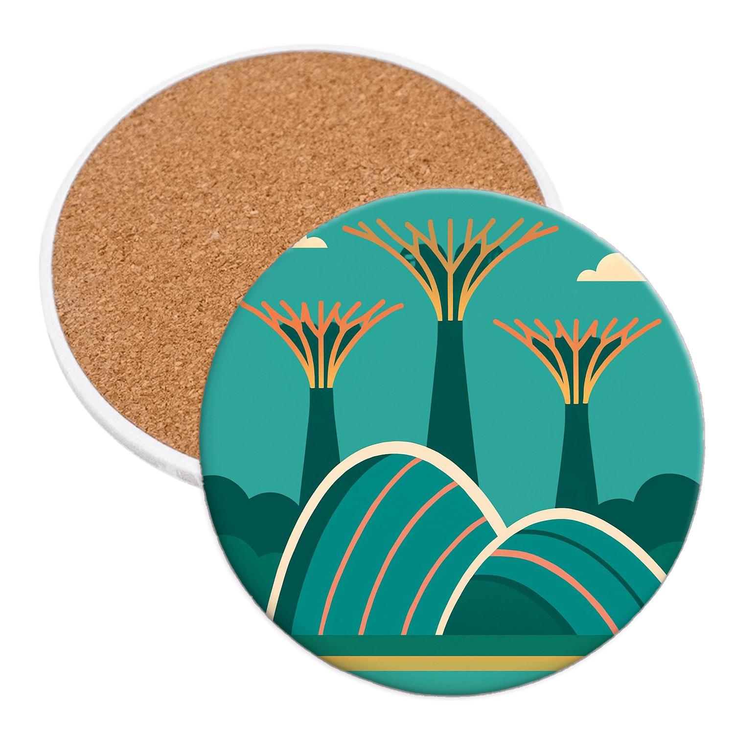 Gardens By The Bay Singapore Singapore personalized drink coasters