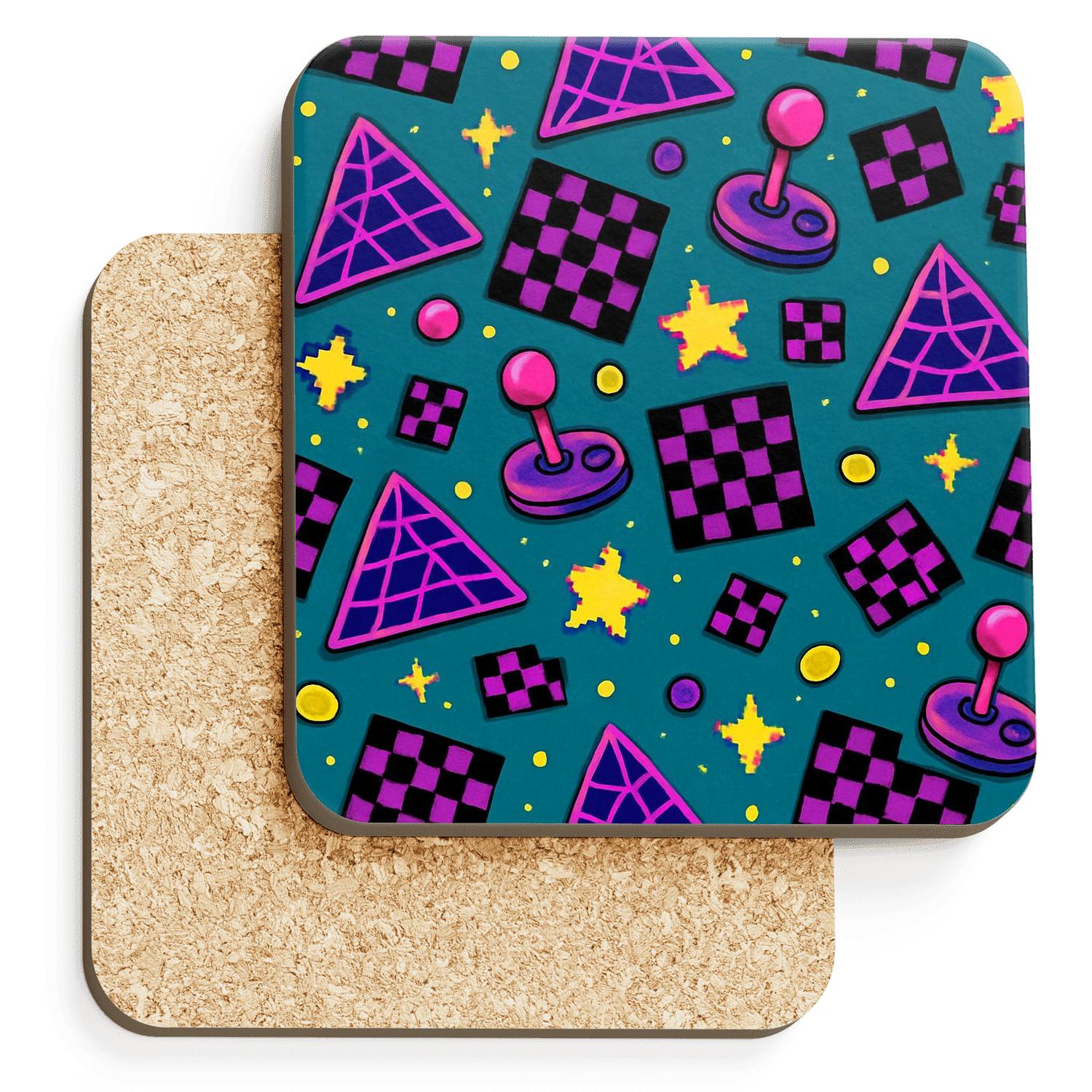 Arcade Floor Geometry Rush stone coaster collections