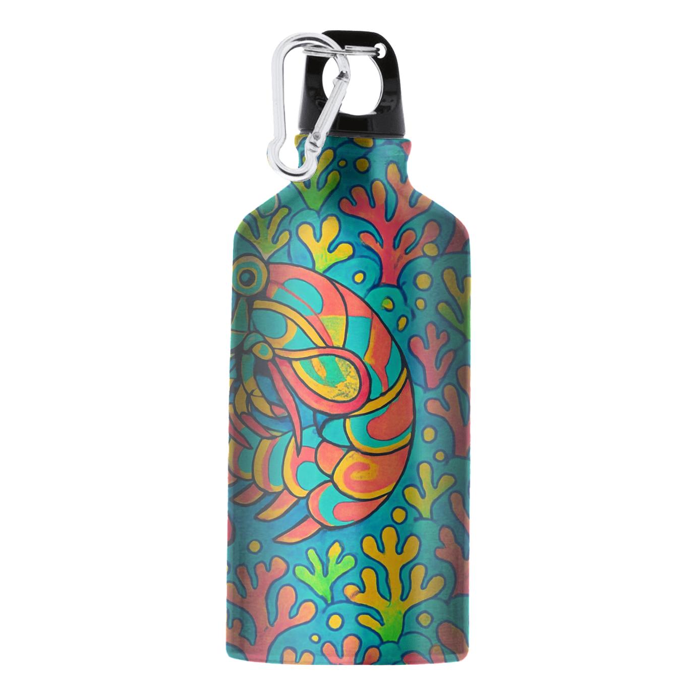 Coral Reef Mantis Shrimp Kaleidoscope premium sports bottles