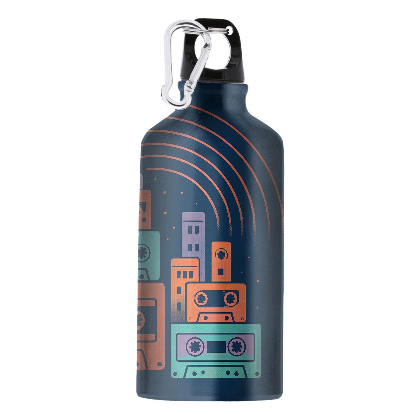 Cassette Skyline Radio Waves insulated sports bottles