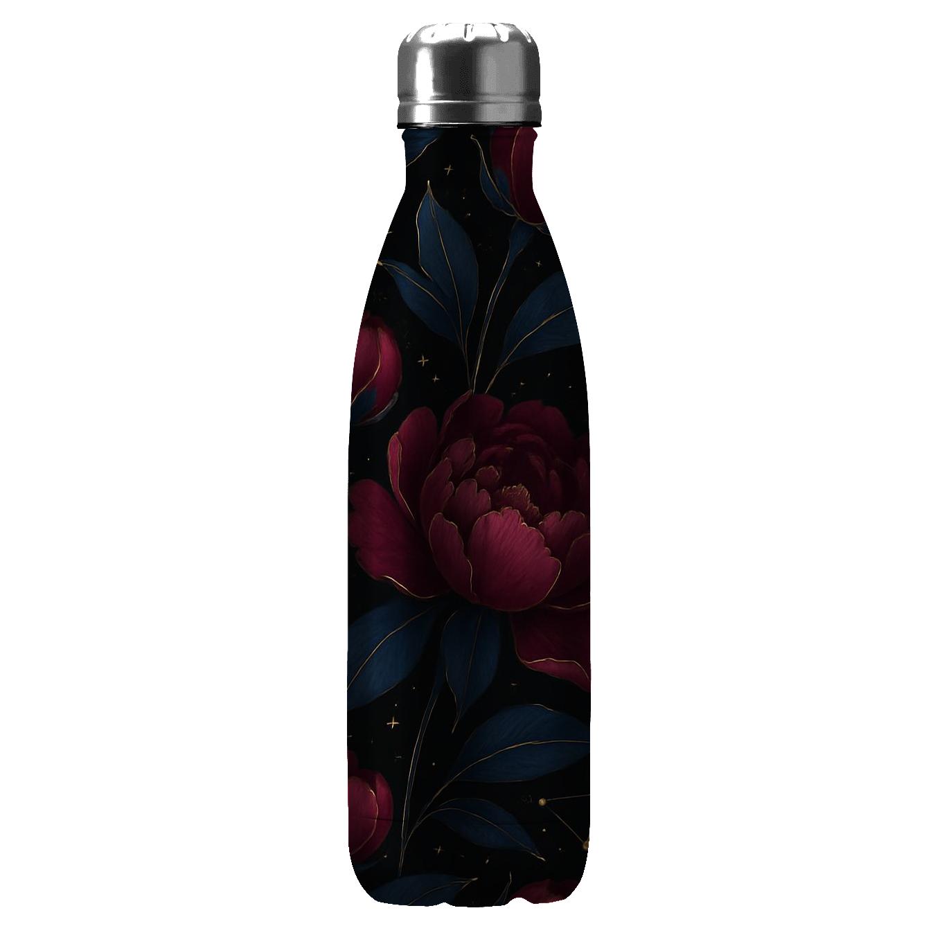 Midnight Peony Constellation water bottle cups