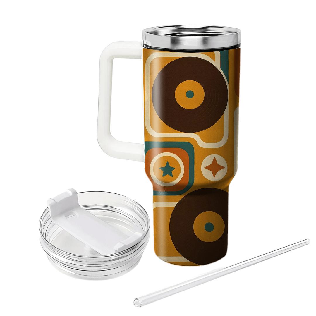 Groovy Record Crate Geometry custom tumblers