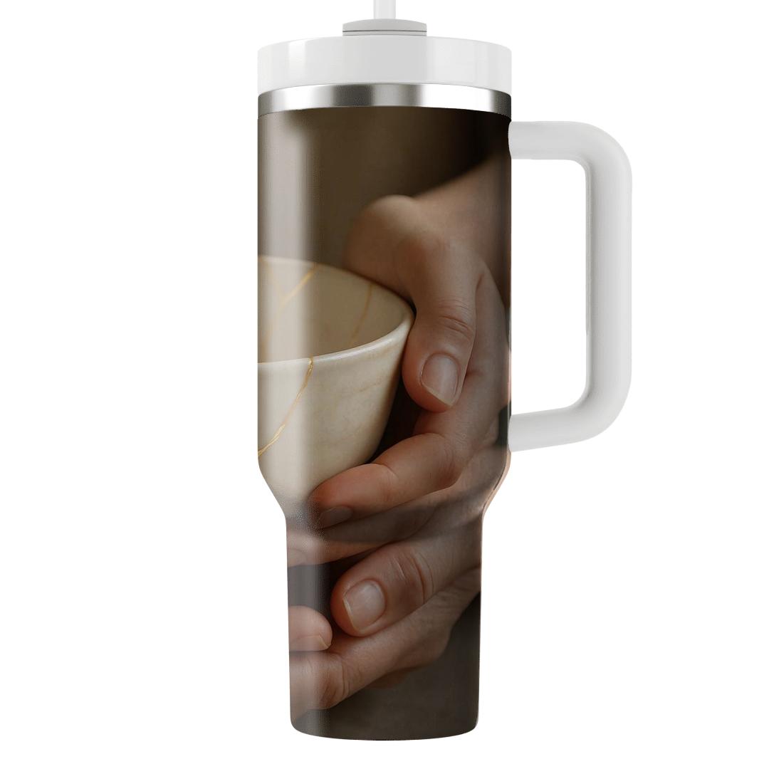 Porcelain Cracks Filled With Light A Mothers Tender Repair Of Every Hurt unique tumblers